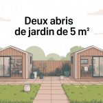 peut on mettre 2 abris de jardin de 5m2 vue d'ensemble visuelle