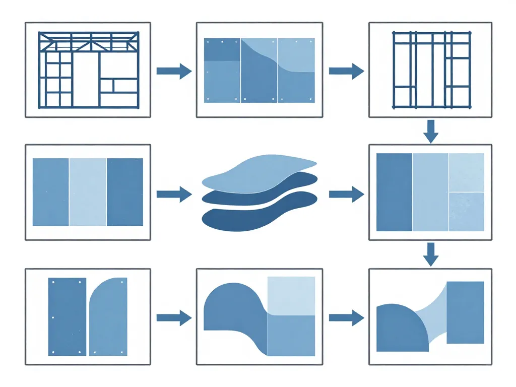 pose et finitions plaques de placo sur ossature