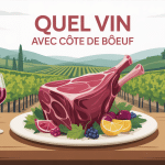 illustration du choix du vin pour cote de boeuf