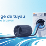 Illustration rallonge tuyau machine à laver sécurisée