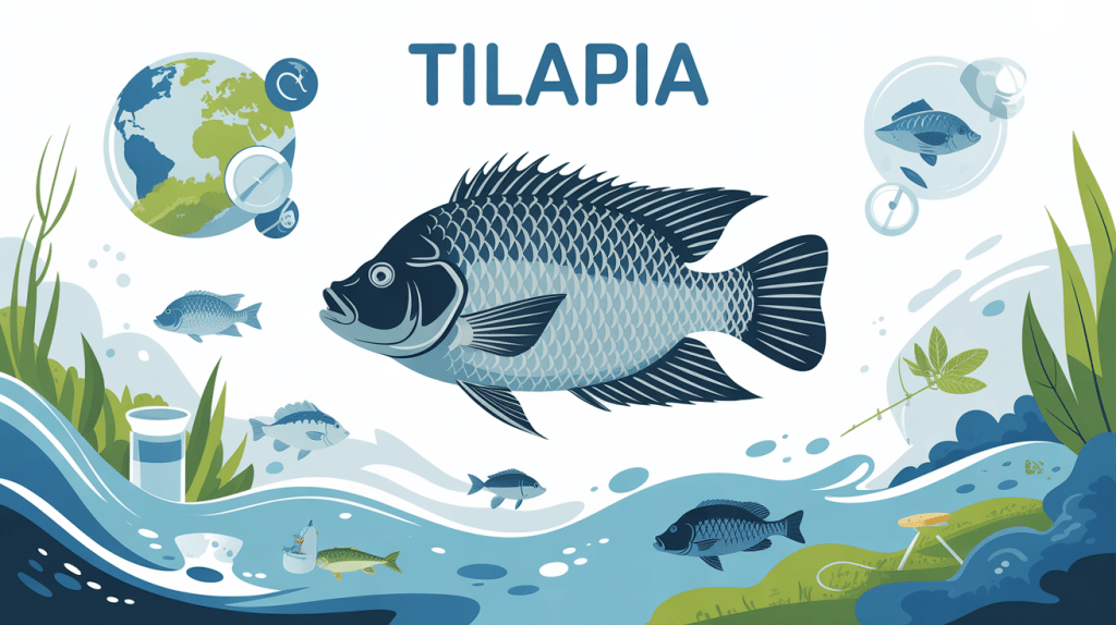 Illustration vectorielle tilapia interdit en France sécurité et rareté