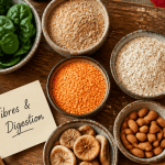 Aliment riche en fibre constipation, bols et légumes