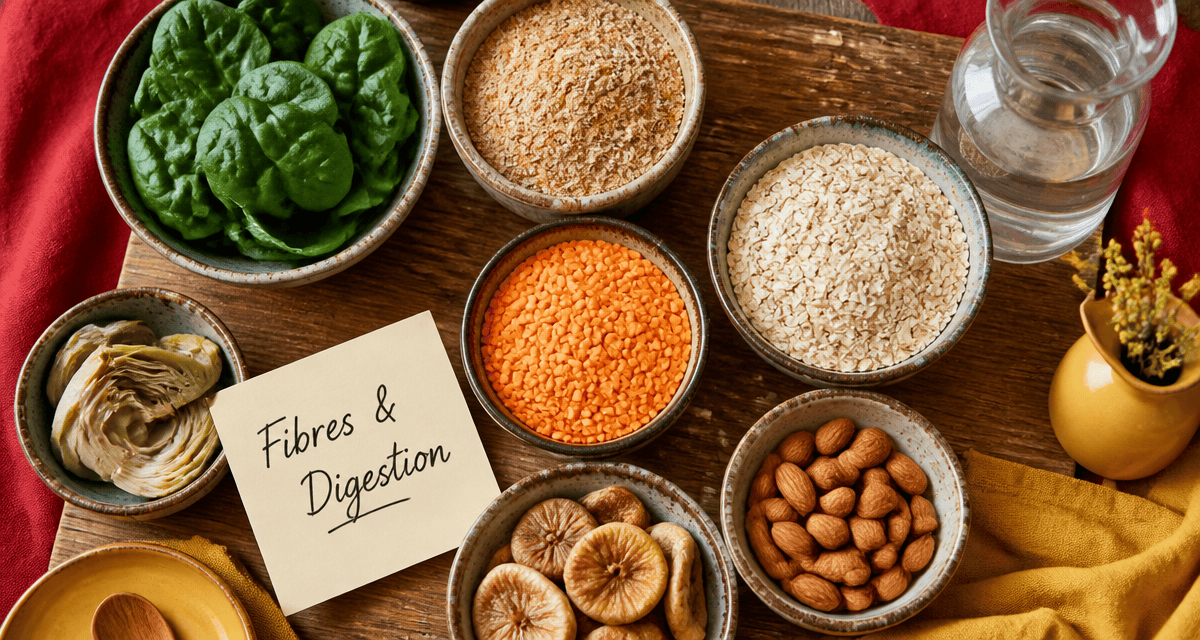 Aliment riche en fibre constipation, bols et légumes