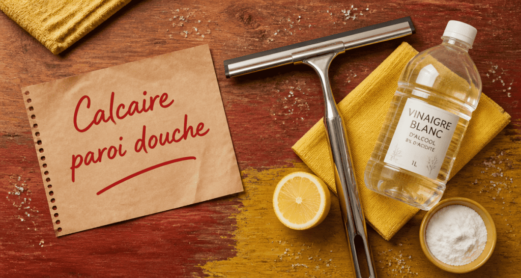 Calcaire paroi douche astuces naturelles
