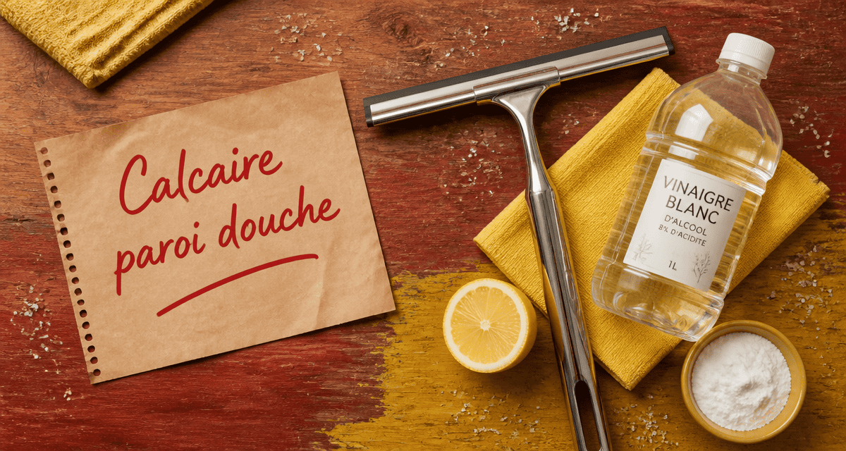 Calcaire paroi douche astuces naturelles