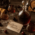 Cherry brandy liqueur carafe cerises foudre