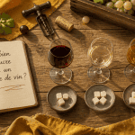combien de sucre dans un verre de vin, trois verres et morceaux de sucre