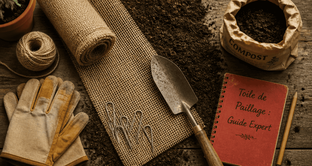 comment poser de la toile de paillage sur plan de travail jardinier
