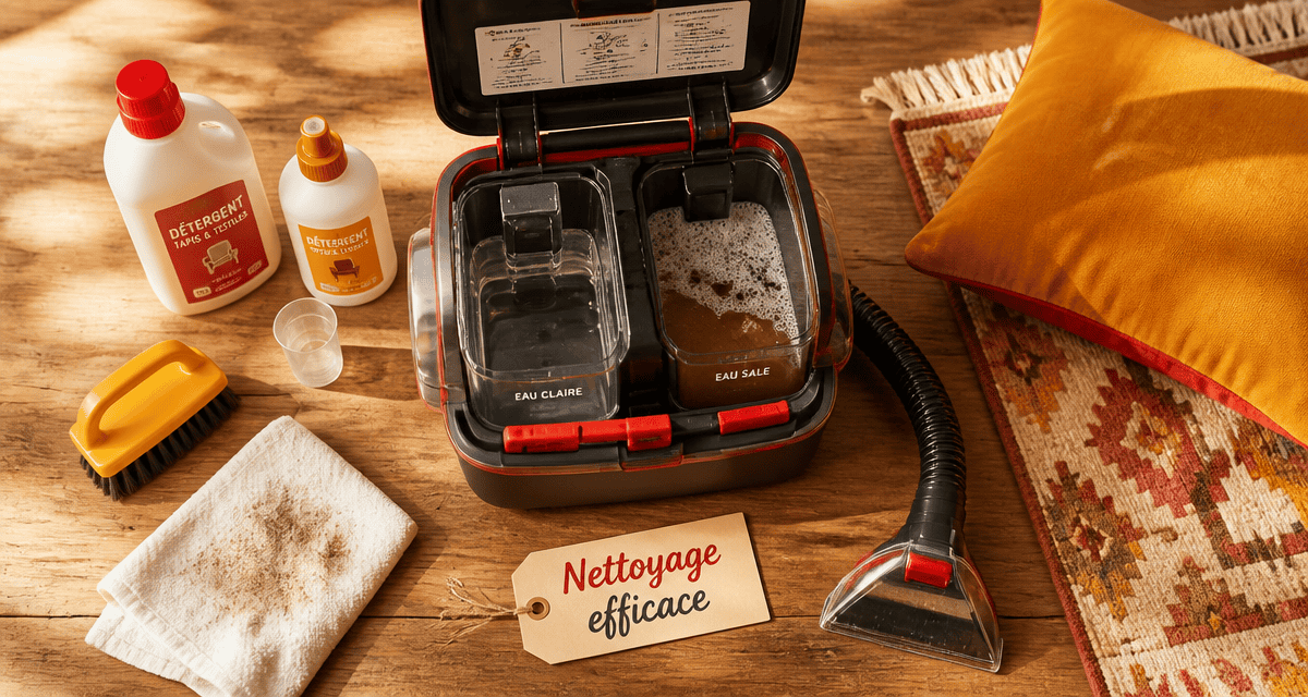 comment utiliser une shampouineuse vue accessoires