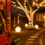 decoration noel exterieur jardin lumineux