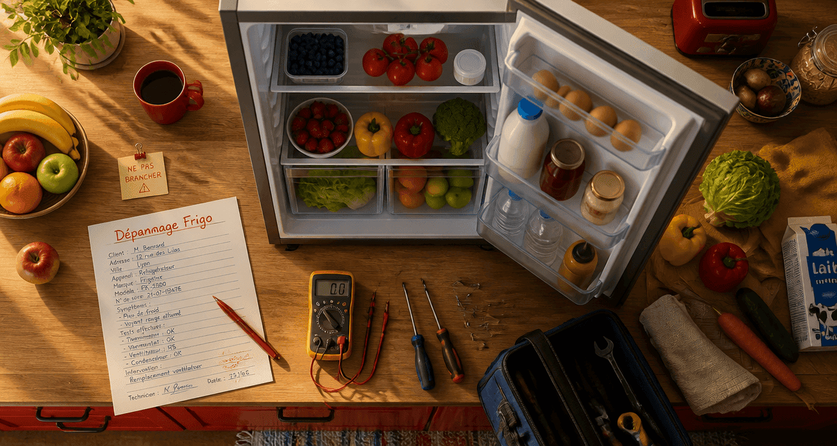 depanneur frigo outils et frigo en panne