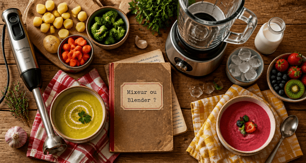 mixeur blender différence sur plan de travail