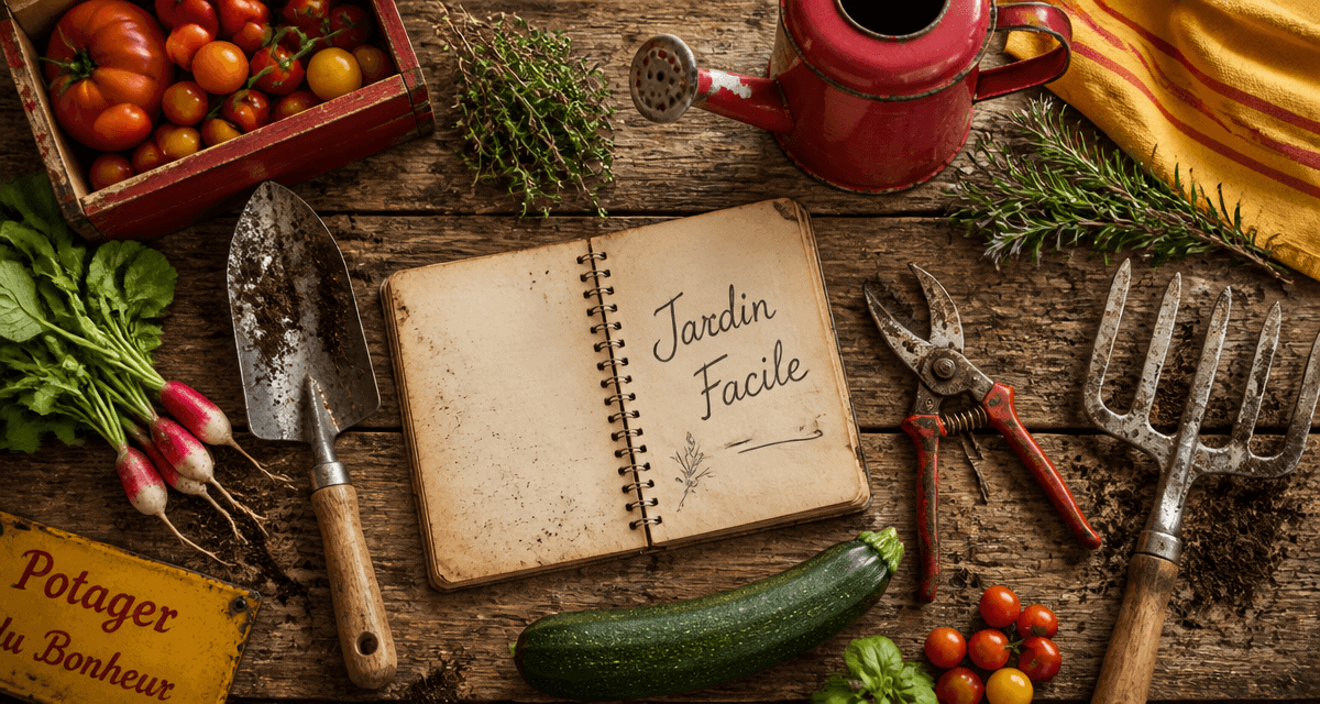 outils jardinier facile sur plan de travail