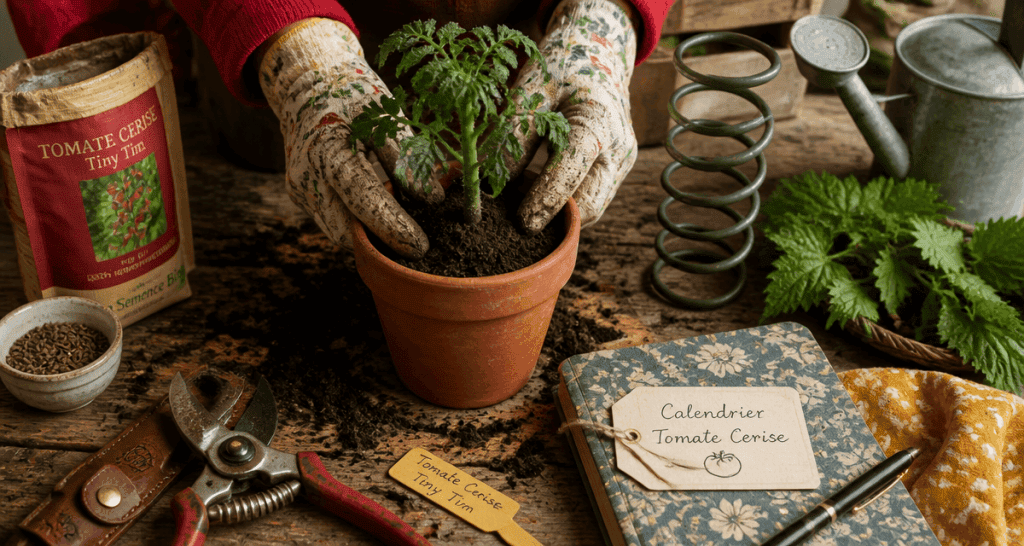 quand planter tomates cerises jeune plant en pot