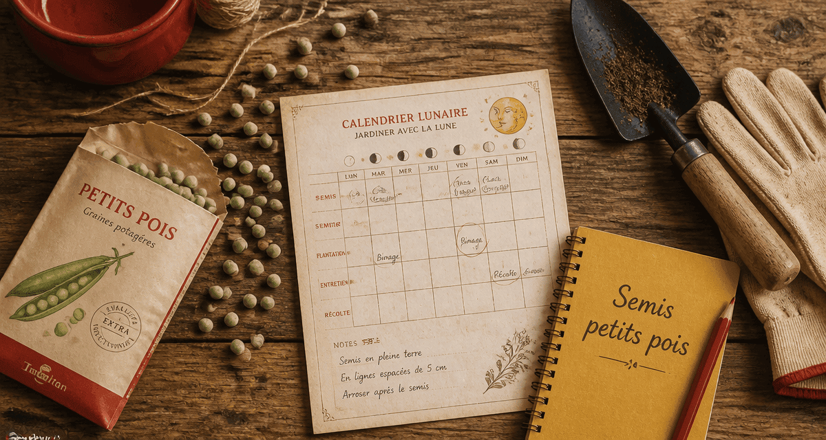 quand semer les petit pois avec la lune calendrier graines outils