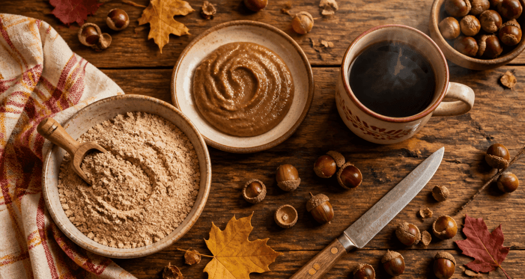 que faire avec des glands de chêne en cuisine