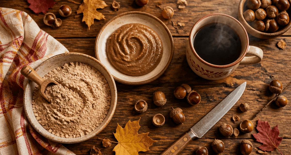 que faire avec des glands de chêne en cuisine