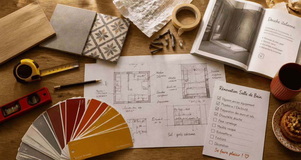 renover une salle de bain plan matériaux outils checklist