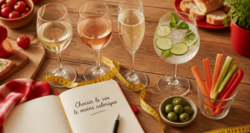 vin le moins calorique apéritif convivial