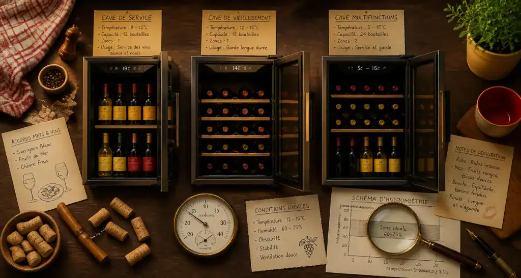 Cave à vin : comparatif de trois modèles miniatures