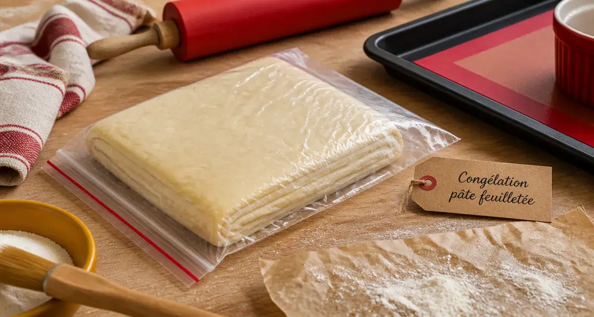 Congeler pate feuilletée : pâte feuilletée emballée avant congélation