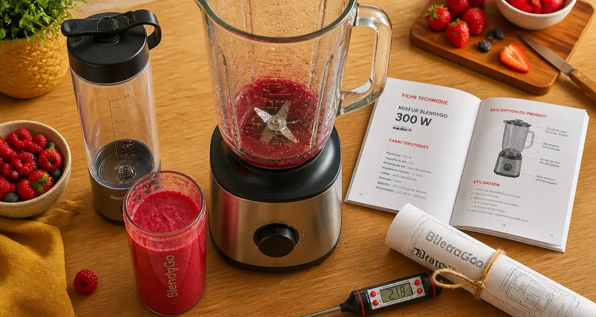Mixeur à smoothie 300W pour textures parfaites