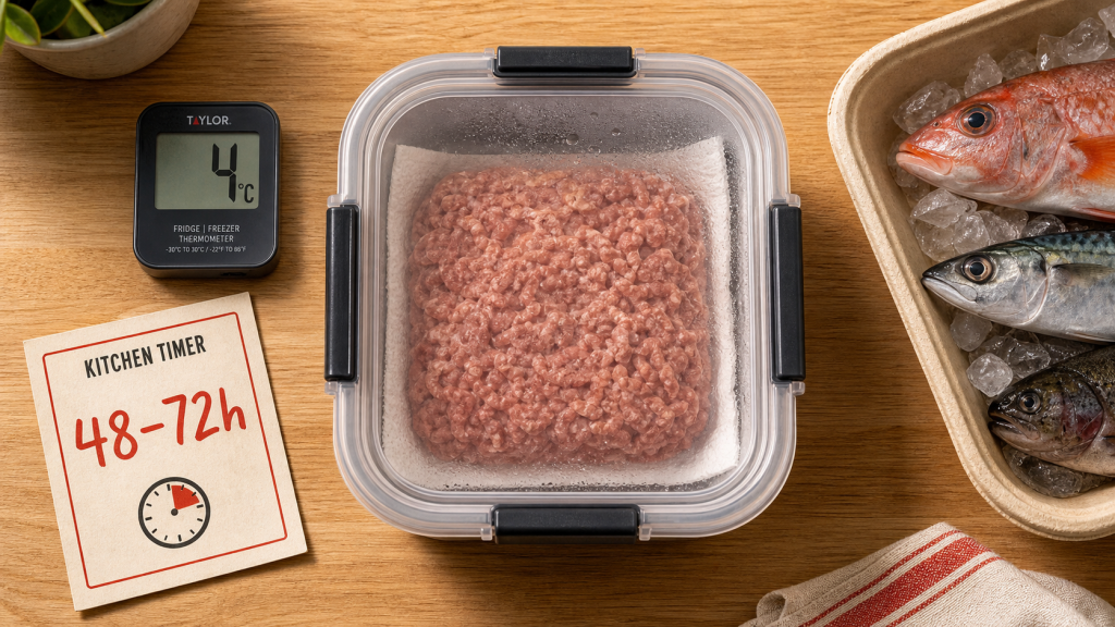 Produit décongelé : combien de temps au frigo (durées limites)