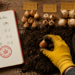 quand planter bulbes main gantée terre outils