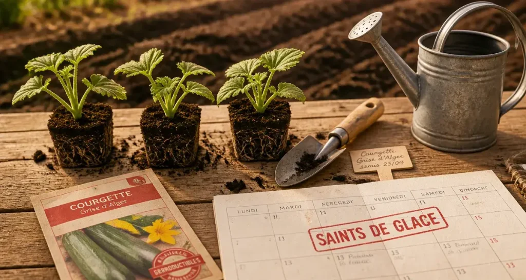 Quand planter les courgettes : calendrier par région pour éviter le gel