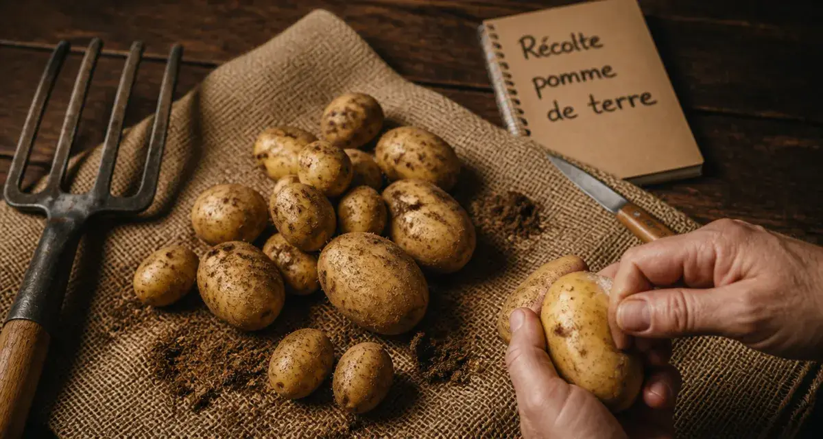 Quand recolter les pomme de terre : récolte de pommes de terre mûres