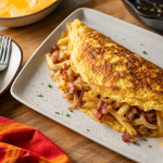 Que faire avec des frite : omelette aux restes de frites