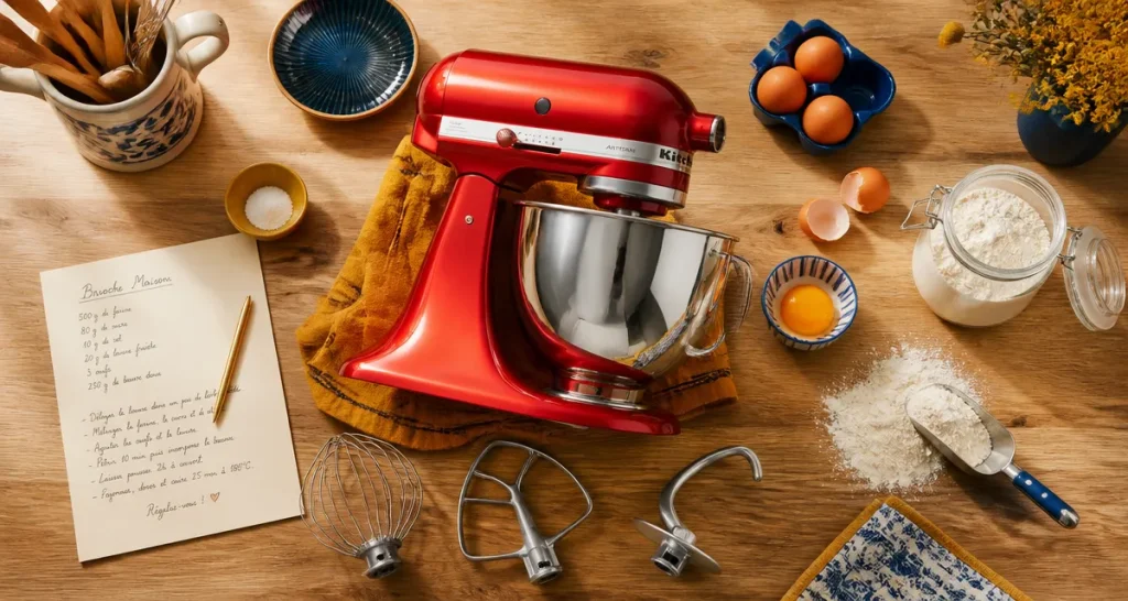 robot pâtissier comparatif bol inox accessoires