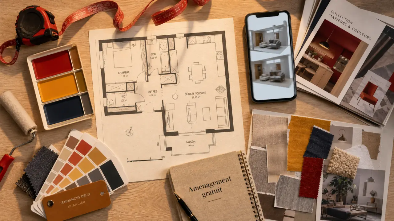 Application décoration intérieure gratuit : vue 2D, maquette 3D, AR et couleurs