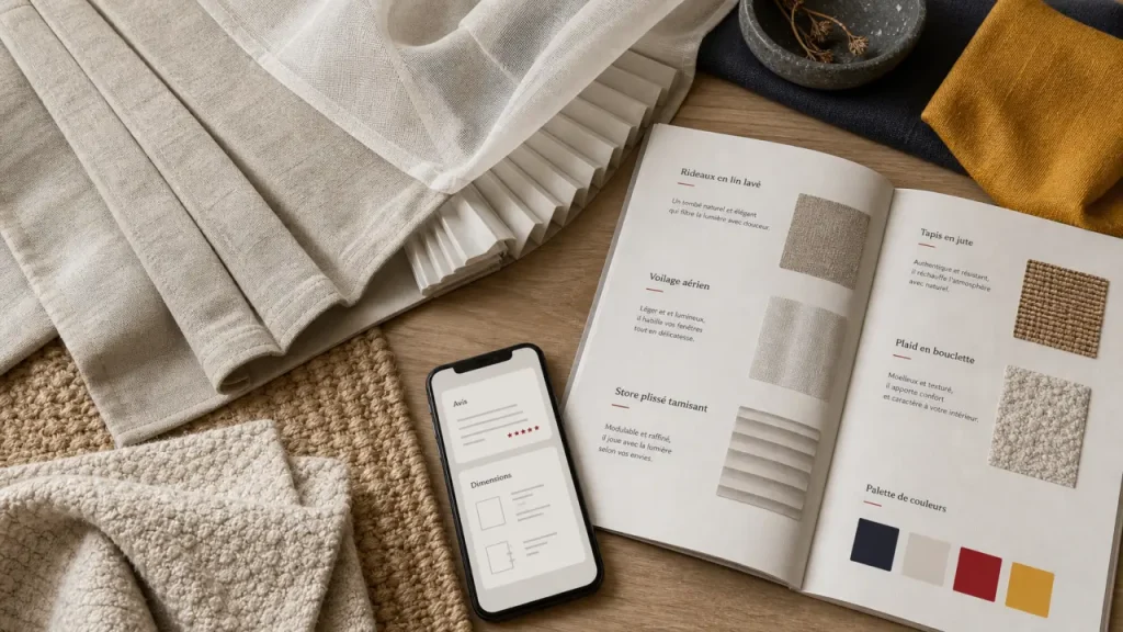 Atelier de la Déco : ce qu’il faut vérifier sur les rideaux, voilages et avis clients avant d’acheter