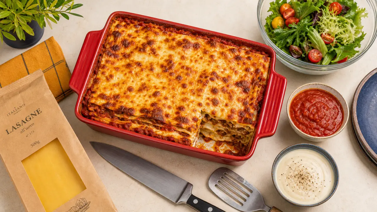 Lasagnes familiales recette 10 personnes au bœuf, lasagne maison
