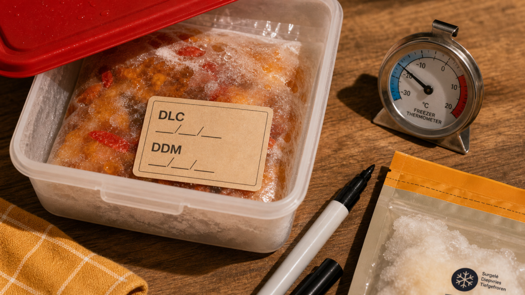 Peut-on consommer un produit congele perime : DLC, DDM, chaîne du froid