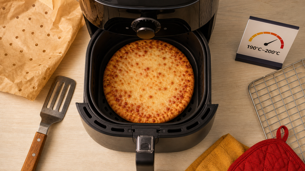 Pizza surgelée airfryer : durée et température