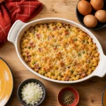 Recette facile pas cher : gratin de coquillettes au jambon