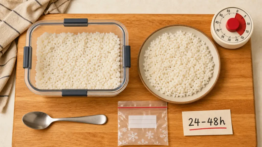 Riz au frigo : combien de temps (48 h), refroidissement rapide