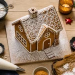 Déco maison pain d'épice : maison en pain d’épice finie