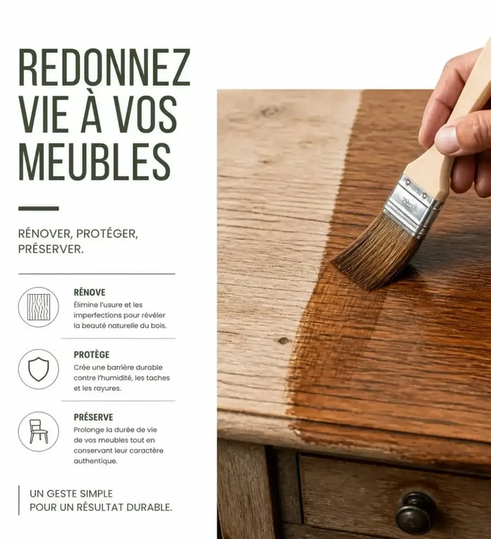 Relooking de meuble en bois avec peinture décorative pour maison déco