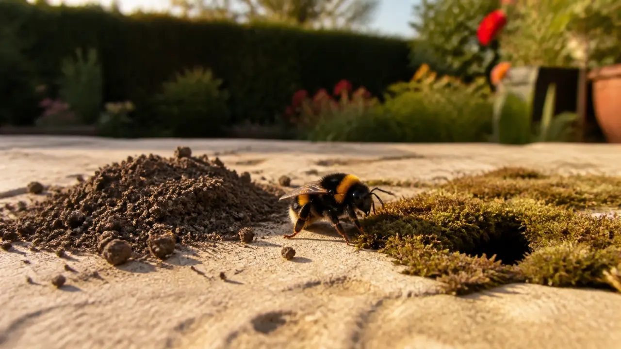 Nid de bourdon dans la terre que faire : bourdon près de l’entrée