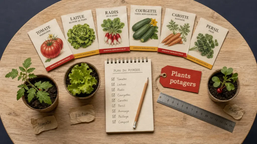 Plant de legumes : graines et plants en saison, pour la reprise au jardin