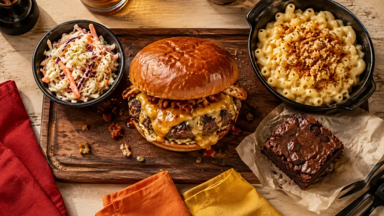 Cuisine americaine recettes : burger maison, pancakes et brownie fondant