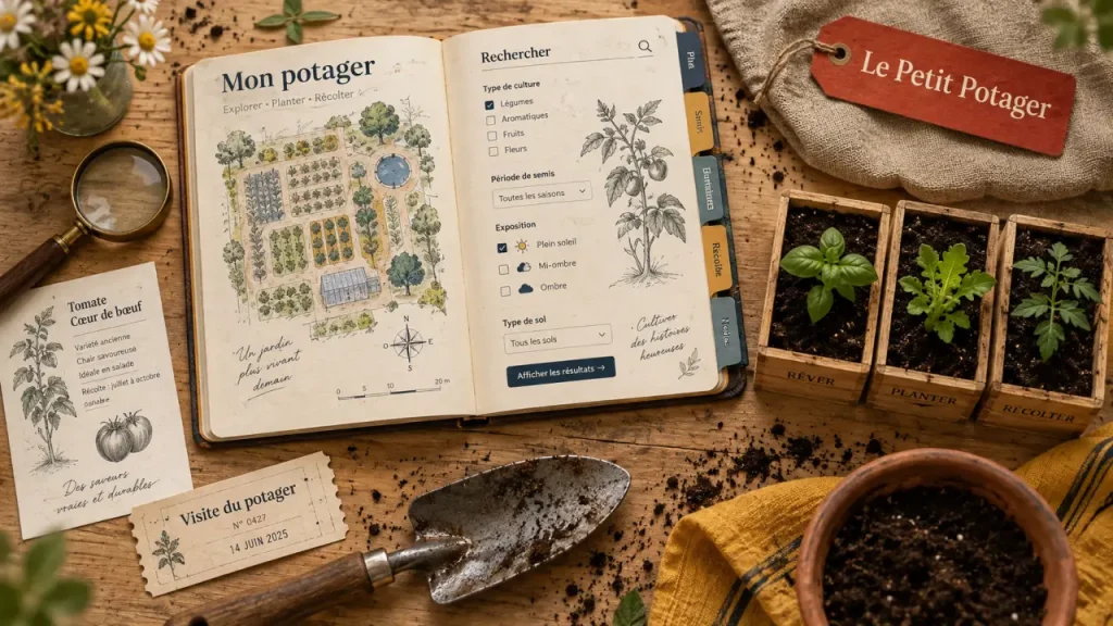 Le petit potager : bacs en bois et semis, ferme locale ou potager autonome