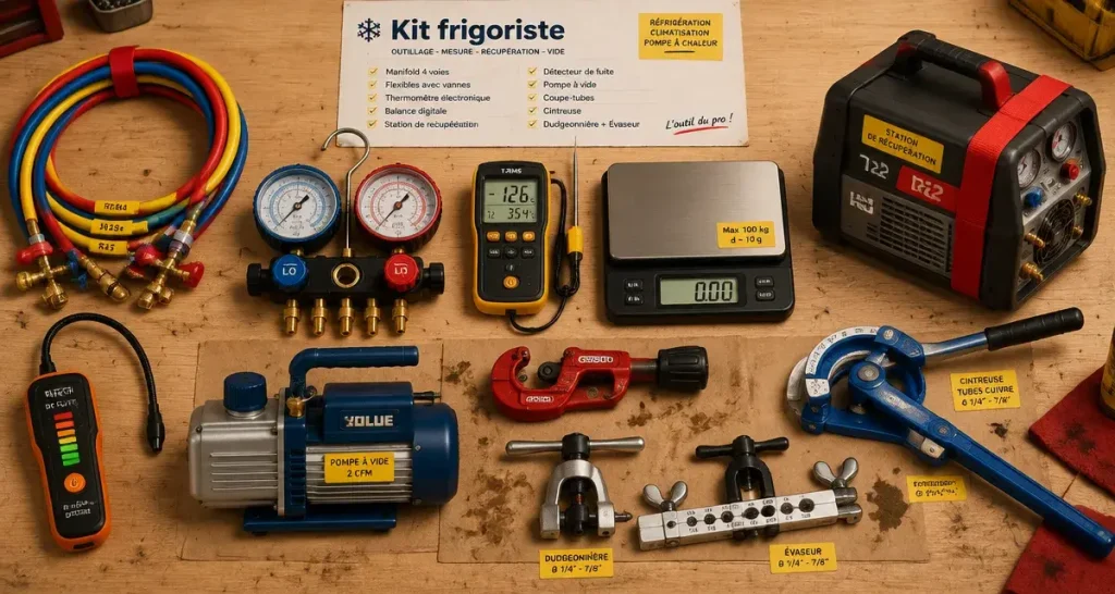 Outillage frigoriste : les outils indispensables pour poser, contrôler et récupérer